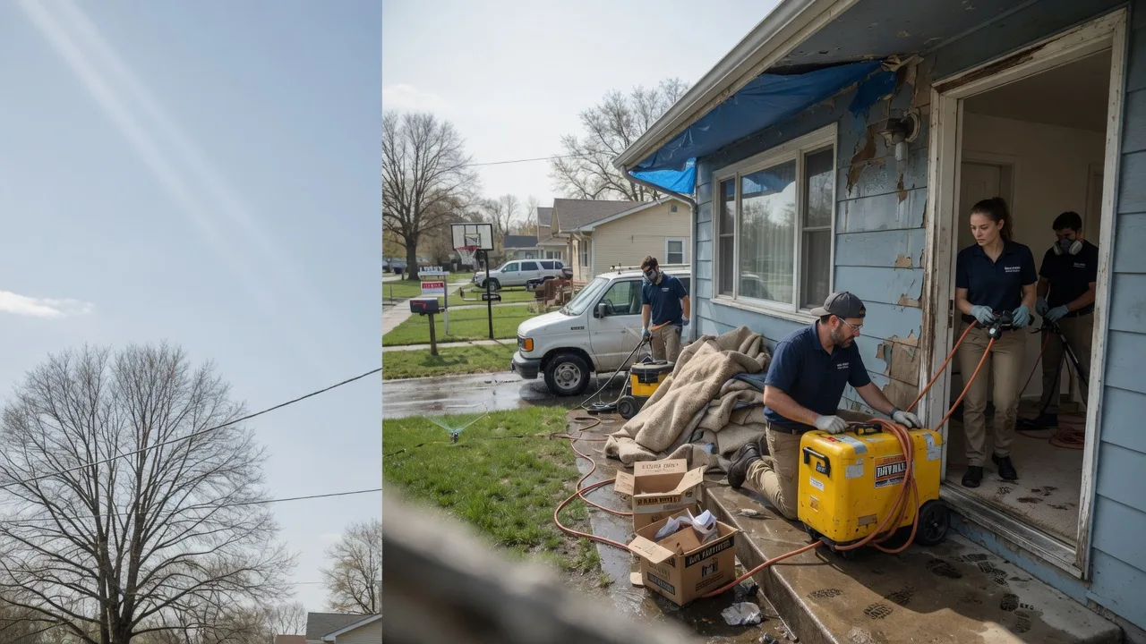 Basement Flood Cleanup in Girard, IL near me